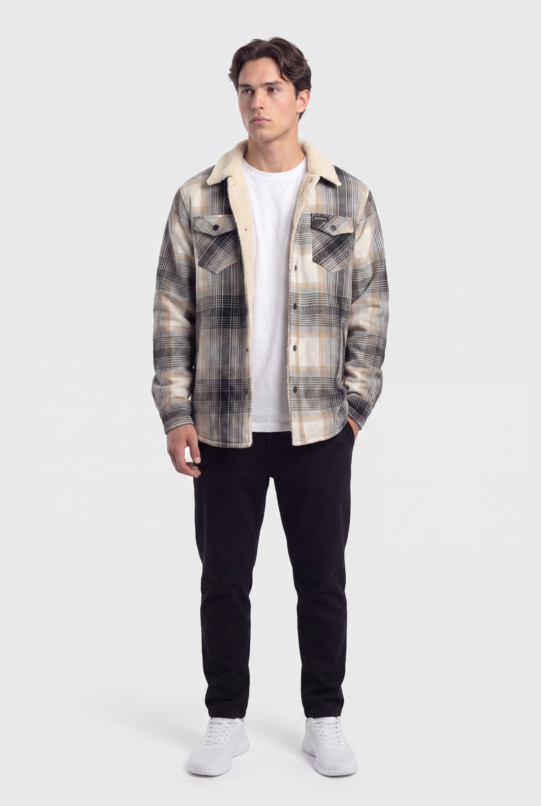 Plaid Sherpa Jacket