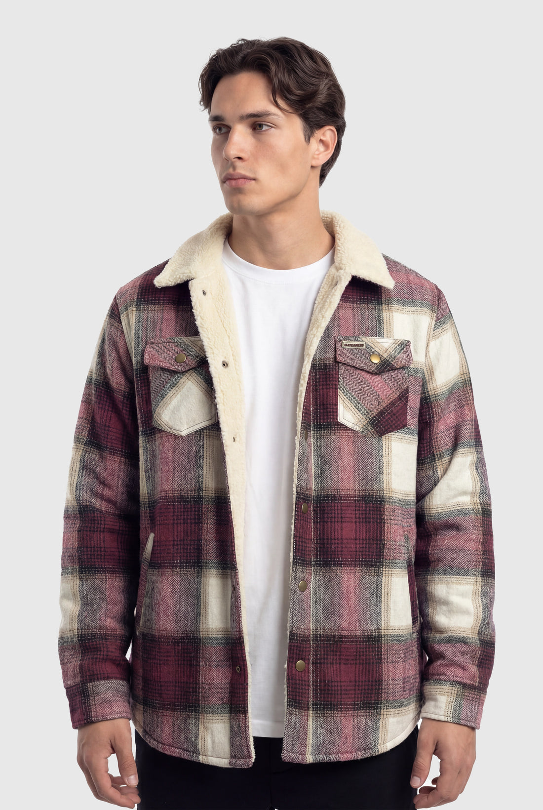 Plaid Sherpa Jacket