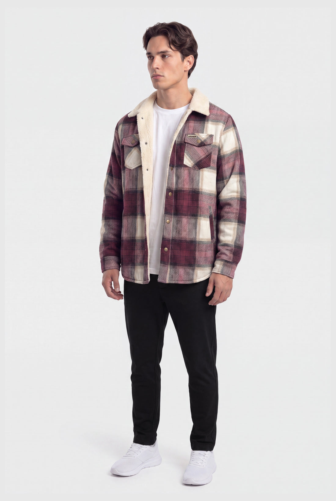 Plaid Sherpa Jacket